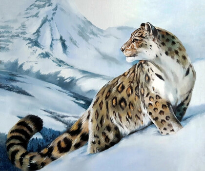 Леопард в горах