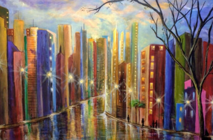 Красочный город