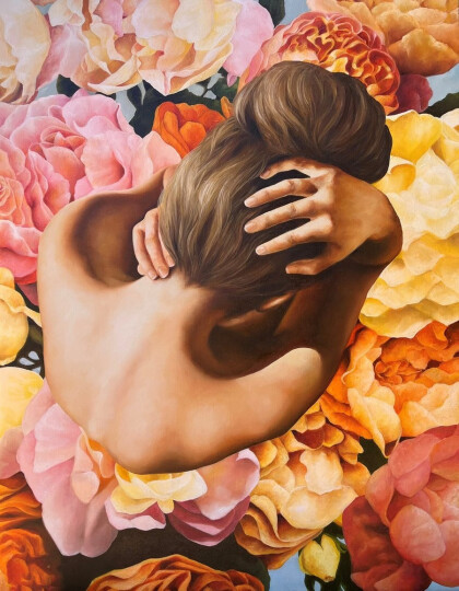 Девушка в цветах