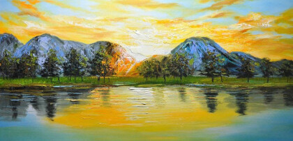 Закат в горах