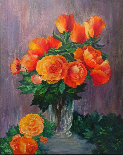 Букет сибирских роз