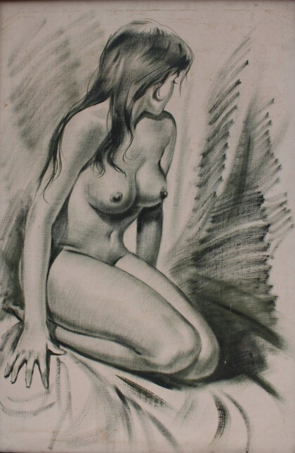 Портрет обнаженной девушки