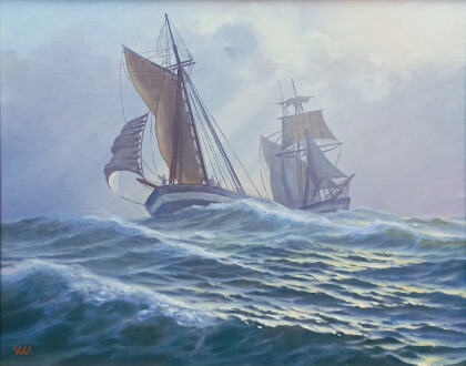 Парусники в море