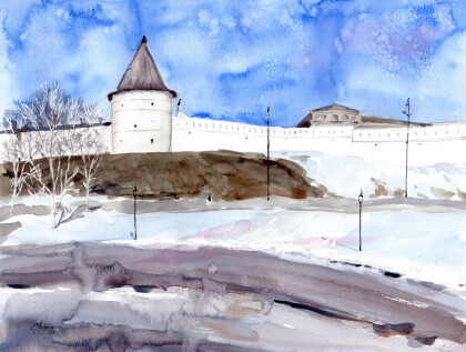 Казанский Кремль. Март