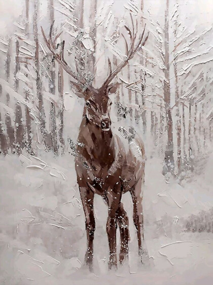 Олень в лесу