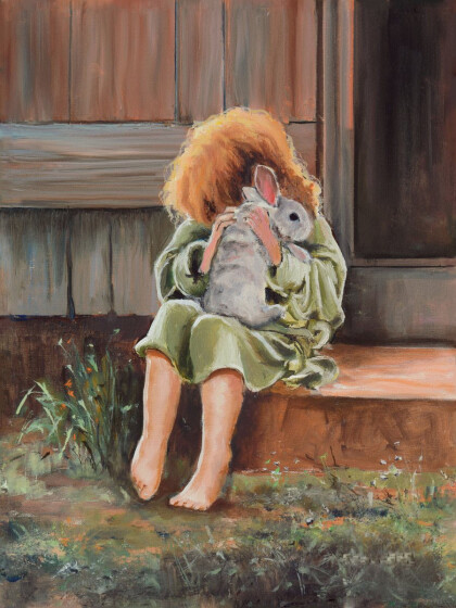 Девочка с кроликом