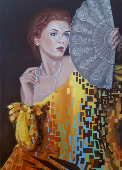 Девушка с веером