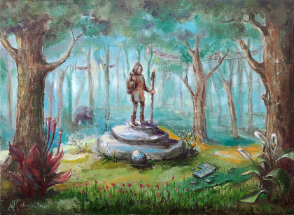 Зачарованный лес. Путник.