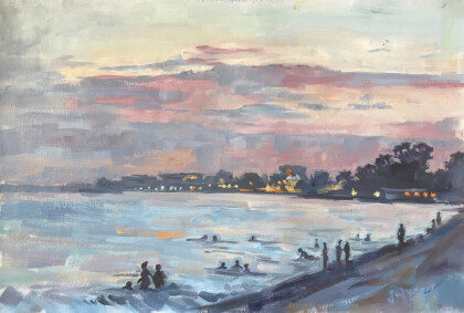 Ночь на пляже