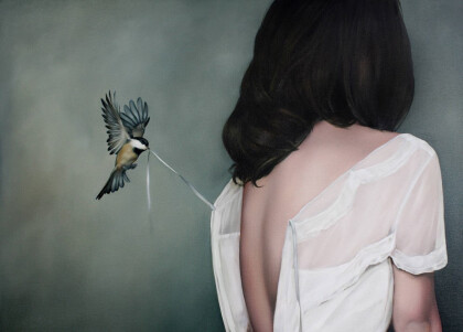 Девушка и синица