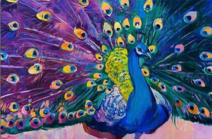 Яркий павлин