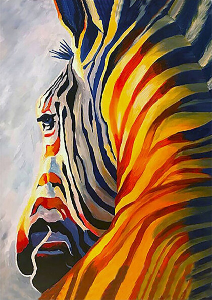 Зебра на закате