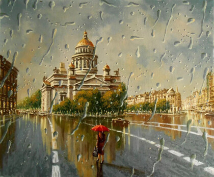 Дождливый Петербург