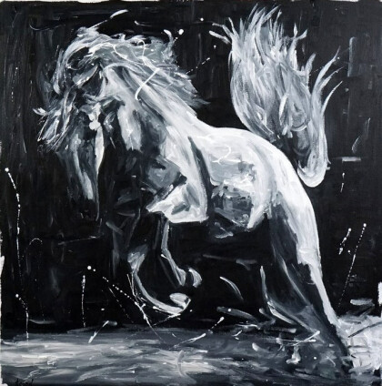 Лошадь в движении