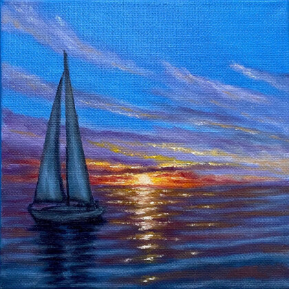 Парусник на закате