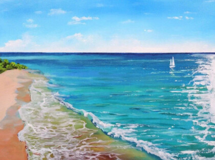 Одинокий парус в море