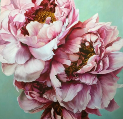 Розовые пионы