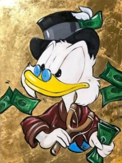 Скрудж с деньгами