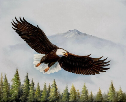 Летящий орел