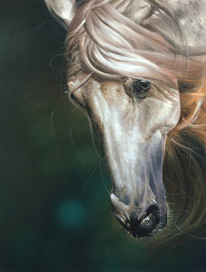 Белая лошадь