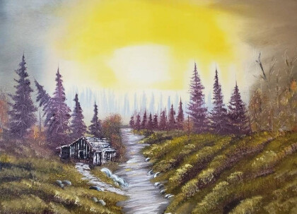 Восход в лесу