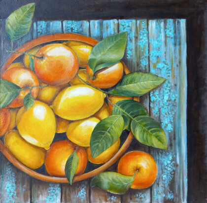 Цитрусовые в чашке