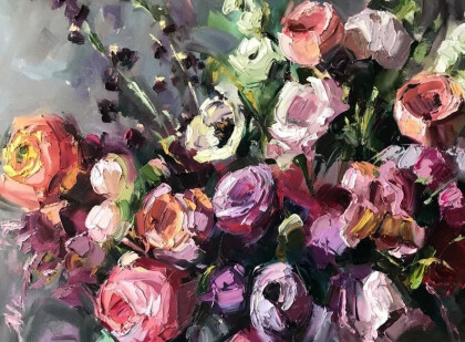 Букет нежных роз