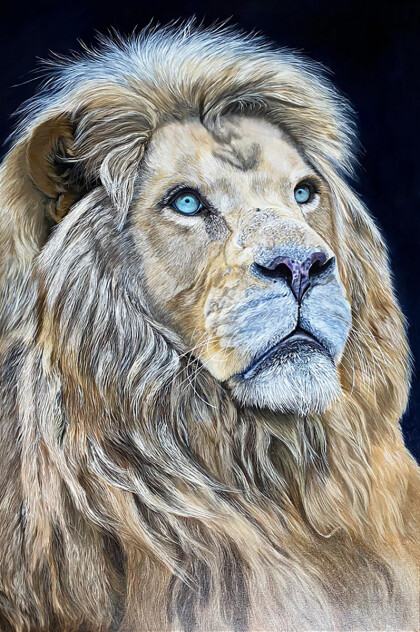 Его голубые глаза