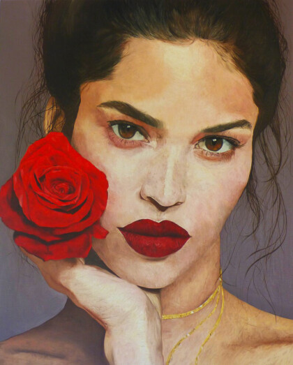 Девушка с розой