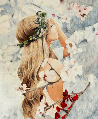 Девушка в цветах