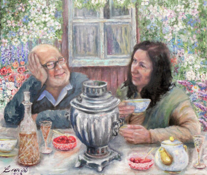 За самоваром...