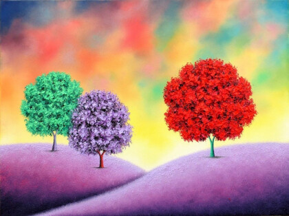 Разноцветные деревья