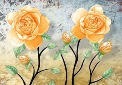 Бежевые розы