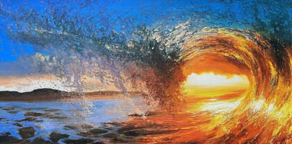 Закат над морем