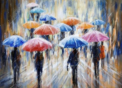 Разноцветные зонтики