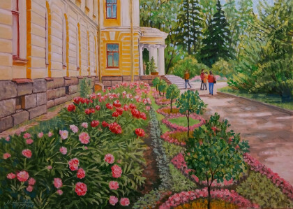 Ботанический сад. Пионы.