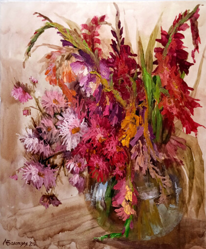 Букет в розовом