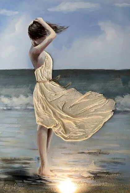 Девушка у моря