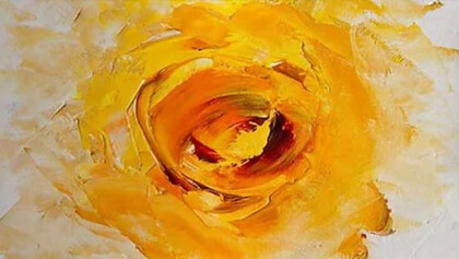 Оранжевая роза