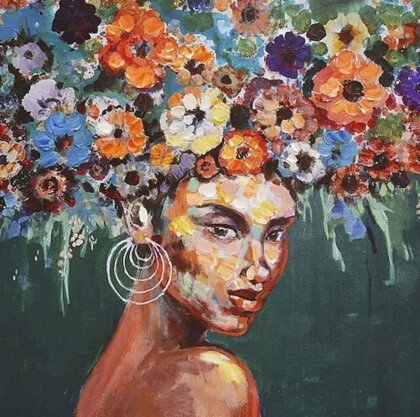 Девушка с цветами