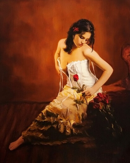 Девушка с розой