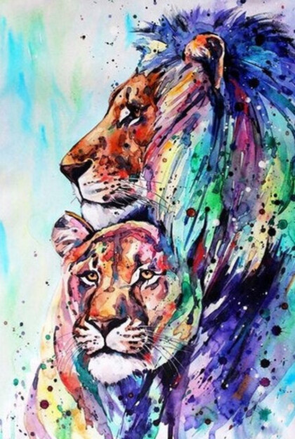 Влюбленные львы