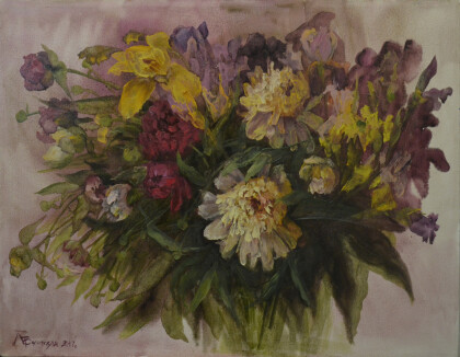 Пионы. Натюрморт
