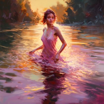 Девушка в воде