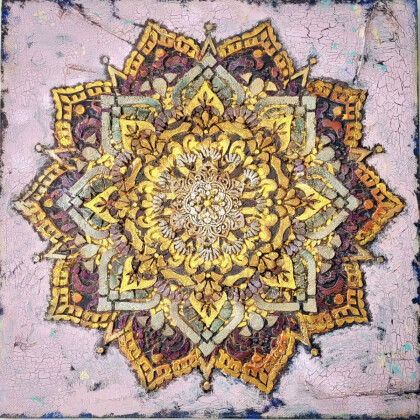 Декоративное панно "Мандала Седьмая чакра"