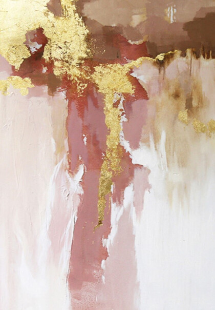 Розовый с золотом