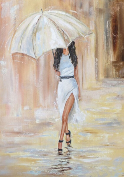 Под зонтиком