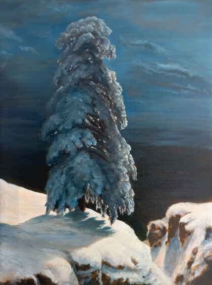 Северная ночь ( по мотивам И. Шишкина)