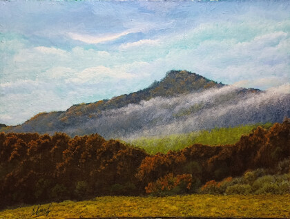 Алтай. Утренний туман после дождя