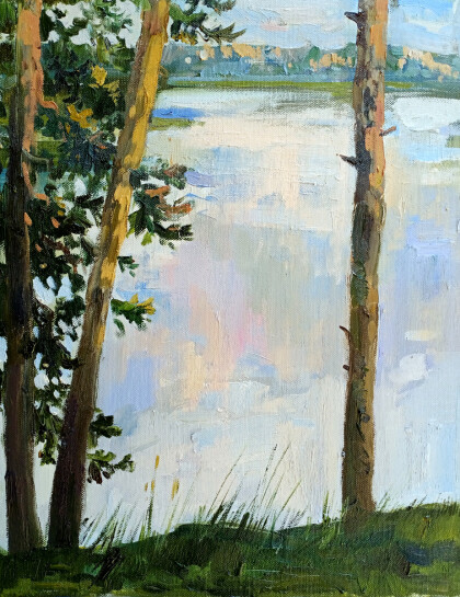 Тихий вечер на озере Мстино